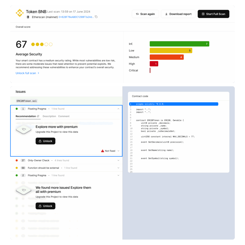 Token Scan Dashboard